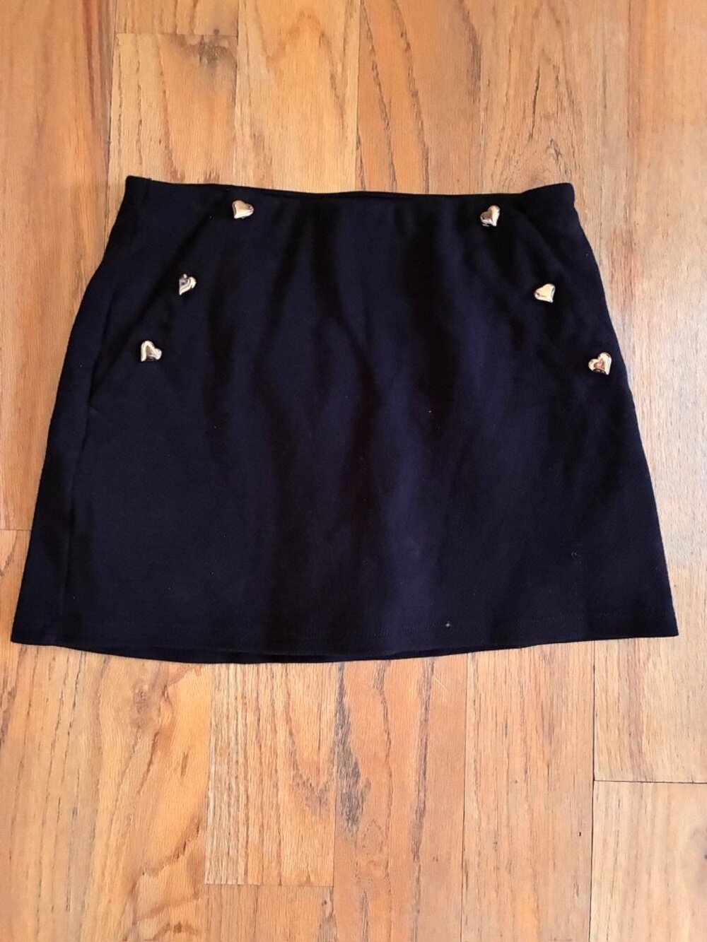 Old Navy Girls Navy Heart Studded Skirt Size 8